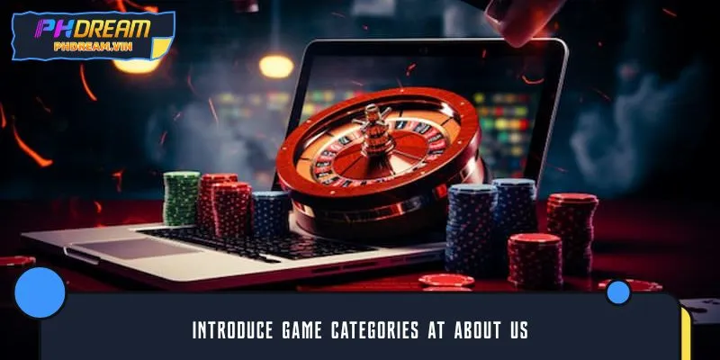 Introduce game categories at about us