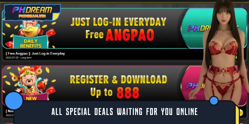 All special deals waiting for you online