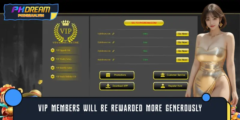 VIP members will be rewarded more generously